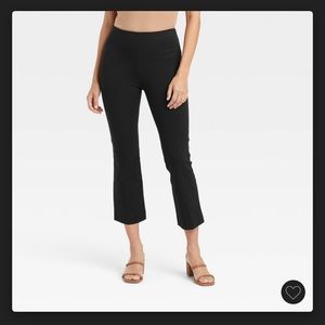 Women's Super-High Rise Slim Fit Cropped Kick Flare Pull-On Pants - A New Day™